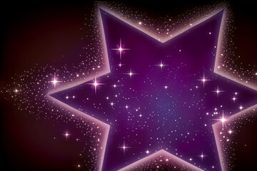 Obraz premium Fantastical Purple Star