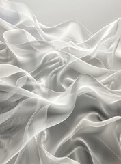 Obraz premium White Fabric Waves