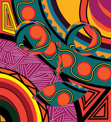 Abstract  African pattern