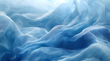 Obraz premium Abstract Blue Fabric Waves Background