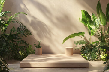 Product Podium - Wooden Podium