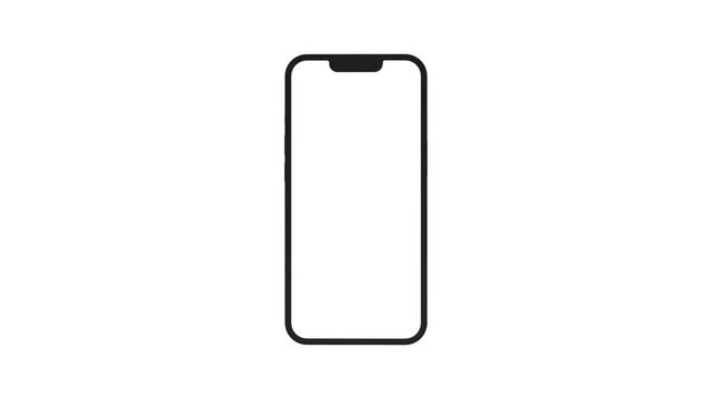 Smartphone QR code scanning animation for online payment