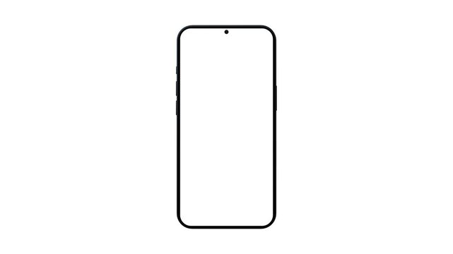 Smartphone QR code scanning animation for online payment