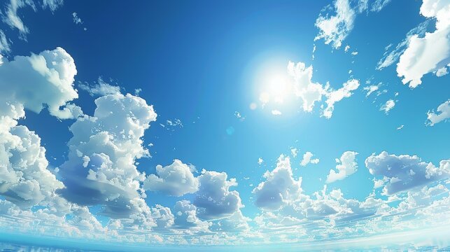 Blue sky with clouds