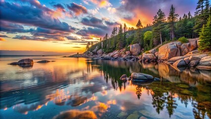Fototapeta premium Acadia National Park Coastal Sunrise