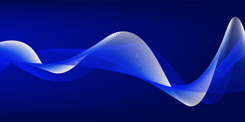 blue abstract background with luxury golden elements vector illustration