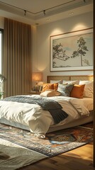 Cozy Bedroom Interior Design Illustration