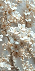 Delicate Floral Blossoms in Pastel Hues