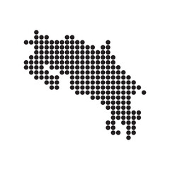 Fototapeta premium Costa Rica Map Icon