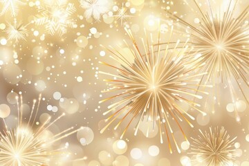 Realistic design element for a greeting card, poster or presentation with the theme of New Years Eve. banner , space for  text 