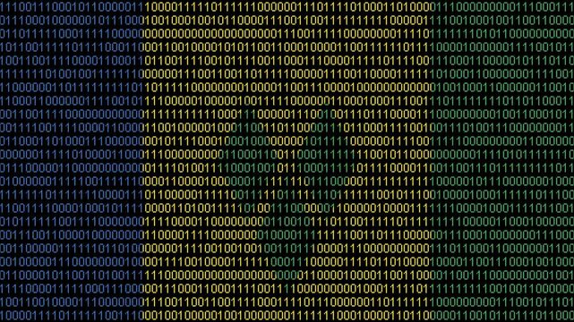 Binary code on flag of Saint Vincent and the Grenadines. Program source code or Hacker concept on Saint Vincent and the Grenadines flag. 
