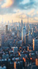 Naklejka premium A Stunning Cityscape of New York City