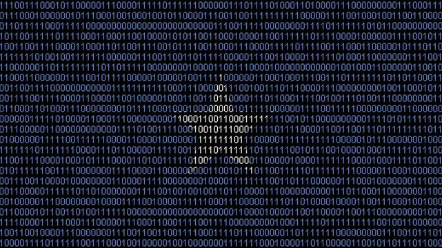 Binary code on flag of Somalia. Program source code or Hacker concept on Somali flag. Somalia digital technology security, hacking or programming