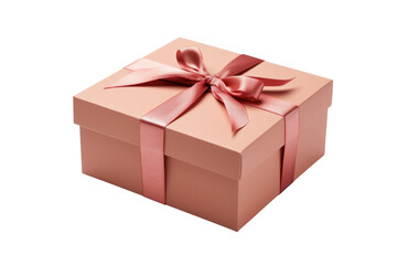 Obraz premium Birthday gift box with bow isolated on transparent background