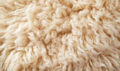 A fuzzy, shaggy texture that is predominantly white