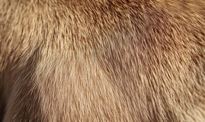 The fur of a dog is shown in a close up