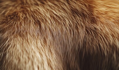 The fur of a brown animal is shown in detail, with the texture