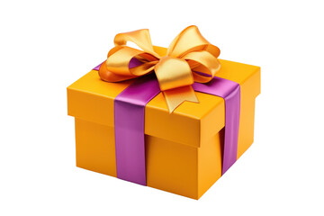 Obraz premium Birthday gift box with bow isolated on transparent background