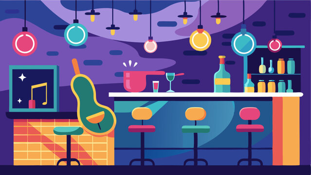 The overall vibe of the bar was upscale and chic with a touch of playful energy from the colorful decor and upbeat music.