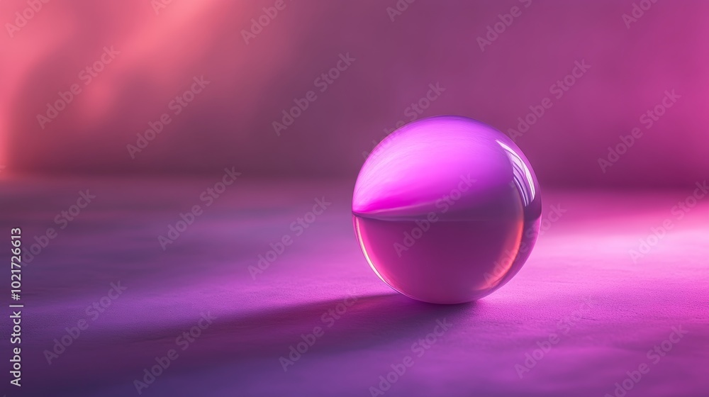 Poster purple glow macro shot against muted background generative ai