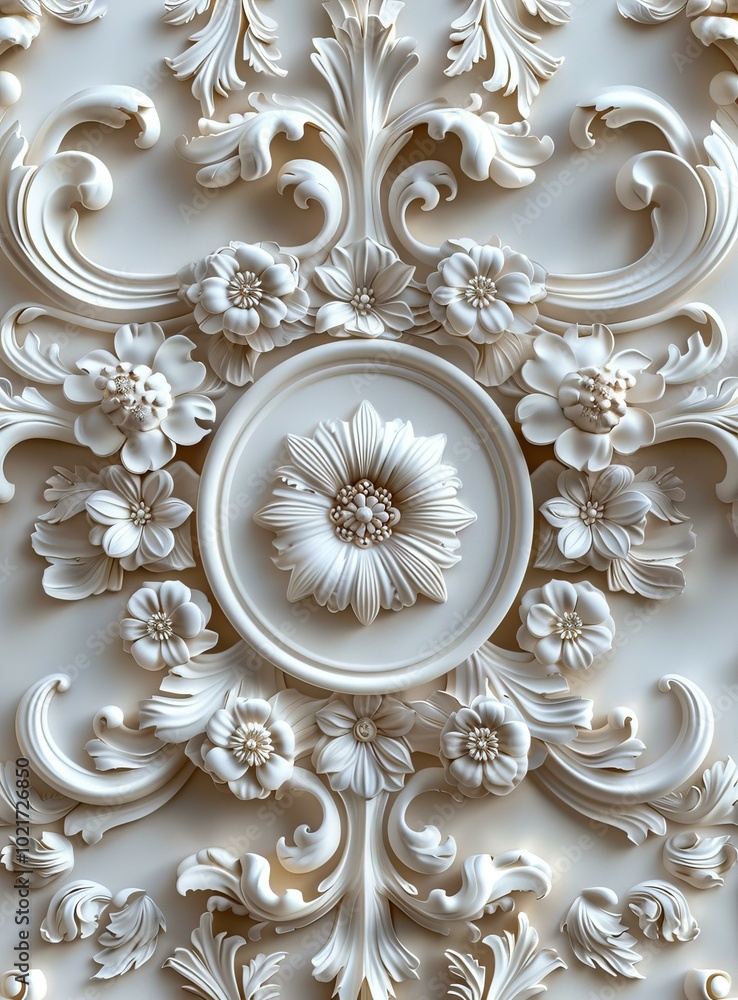 Wall mural Ornate Decorative Wall Panel Design