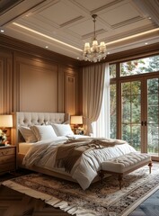 Luxury Bedroom Interior Design Illustration