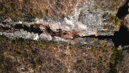 Travessia Natureza Chapada Veadeiros Cerrado Rio Preto Cachoeira Caminhada Trekking Paisagem Seca...