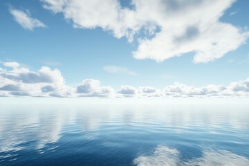 Fototapeta premium Serene Ocean View Under a Clear Blue Sky