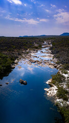 Caminhada Trekking Travessia Natureza Rio Preto Chapada dos Veadeiros Cerrado Paisagem Rios Seca...