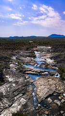 Caminhada Trekking Travessia Natureza Rio Preto Chapada dos Veadeiros Cerrado Paisagem Rios Seca...