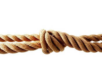 rope isolated on white create with ai