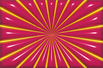 3d background wallpaper new trending illustration of stars clouds and hearts with metallic lustre, bubble effects, y2k