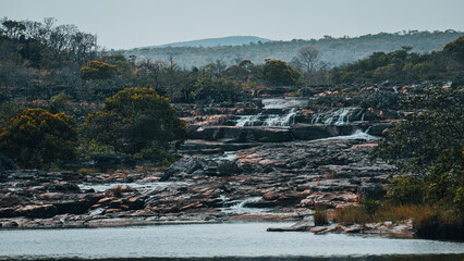 Chapada Veadeiros Cerrado Paisagem Rios Seca Goiás Brasil Ecoturismo Natureza Trilha Montanhas...