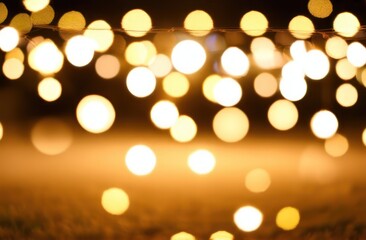 Obraz premium Christmas defocused street background. Texture of the city christmas lights.