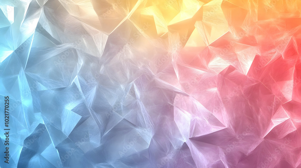Poster abstract background with geometric shapes and gradient colors