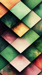 Abstract diamond-shaped pattern with a vintage feel.