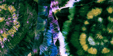 Bright Water Glitter. Tye Dye Background. Blue