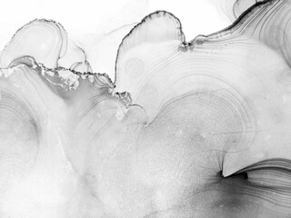 Dark Acrylic Paint Textures. Background Marble