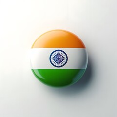 Indian flag pin, Indian flag in a badge, Flag circle symbol, Location tag