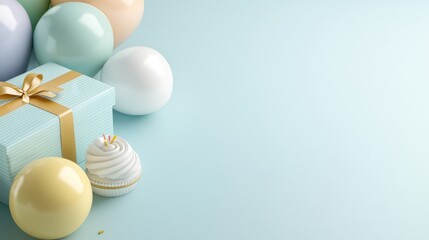 This geometric design features farewell party symbols, perfect for a nostalgic goodbye party.