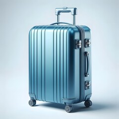 Travel suitcase, Isolated on a white background, vacation travel time concept, modern luxury suitcase