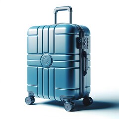 Travel suitcase, Isolated on a white background, vacation travel time concept, modern luxury suitcase