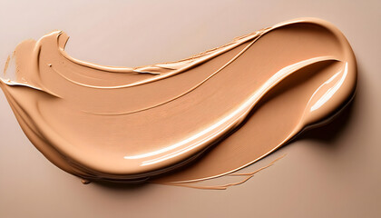 Obraz premium Foundation Smear on Skin-tone Background