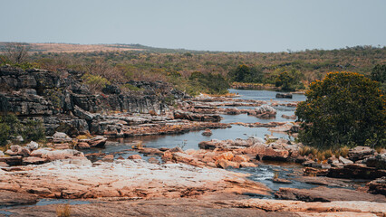 Chapada Veadeiros Cerrado Paisagem Rios Seca Goiás Brasil Ecoturismo Natureza Trilha Montanhas...