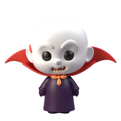 Cartoon zombie baby ninja monster character halloween illustration vector art