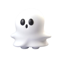 Adorable 3D Ghost with Big Eyes