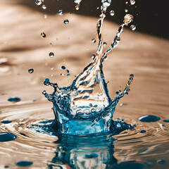 Water Drop Splash: A single water drop creates a stunning splash, capturing the moment of impact with the surface. The ripples radiate outward, creating a sense of movement and energy.