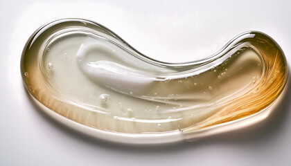 Gel Texture on White Background