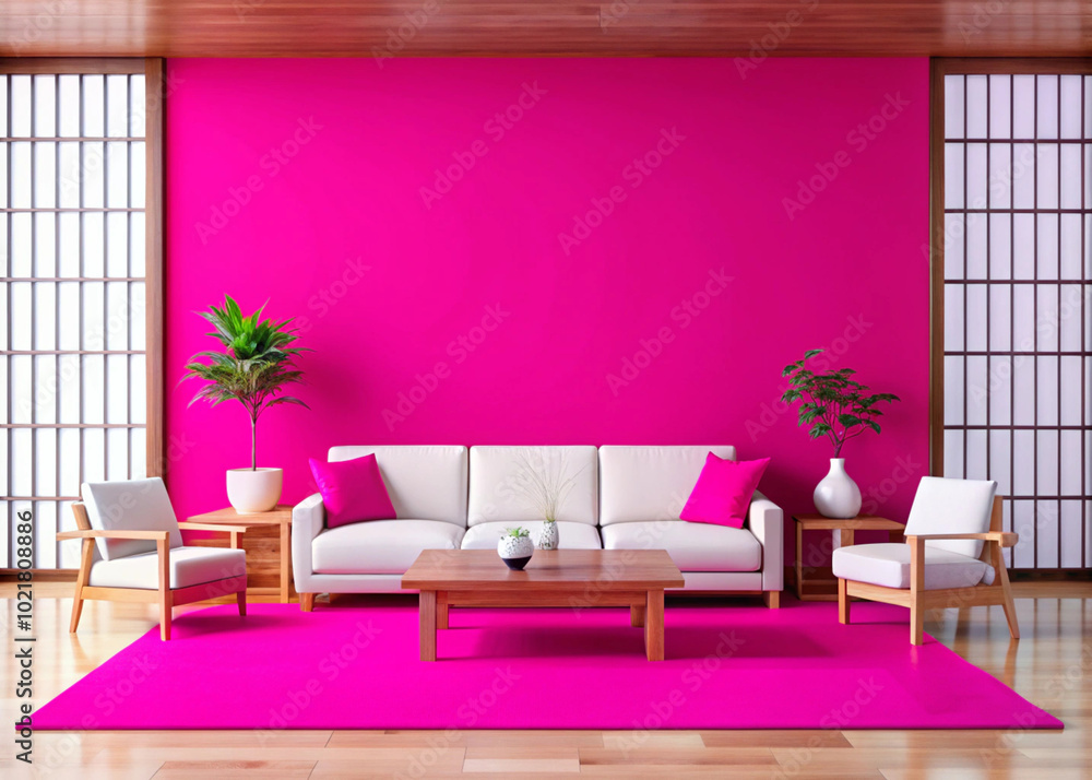 Wall mural Minimal Japandi Modern Interiors