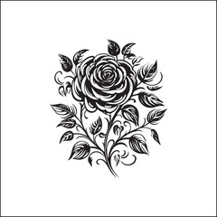 black and white roses,flower, floral, rose, vector, vintage, pattern, illustration, leaf, design, nature, decoration, flowers, plant, drawing, art, ornament, seamless, sketch, wedding, element, roses,